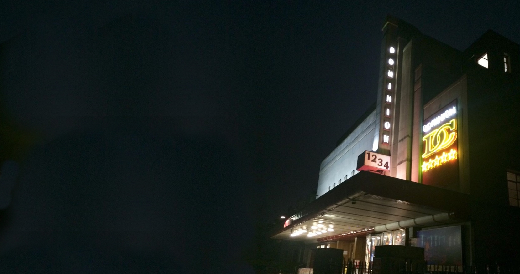 Photo of the outside of the Dominion Cinema.