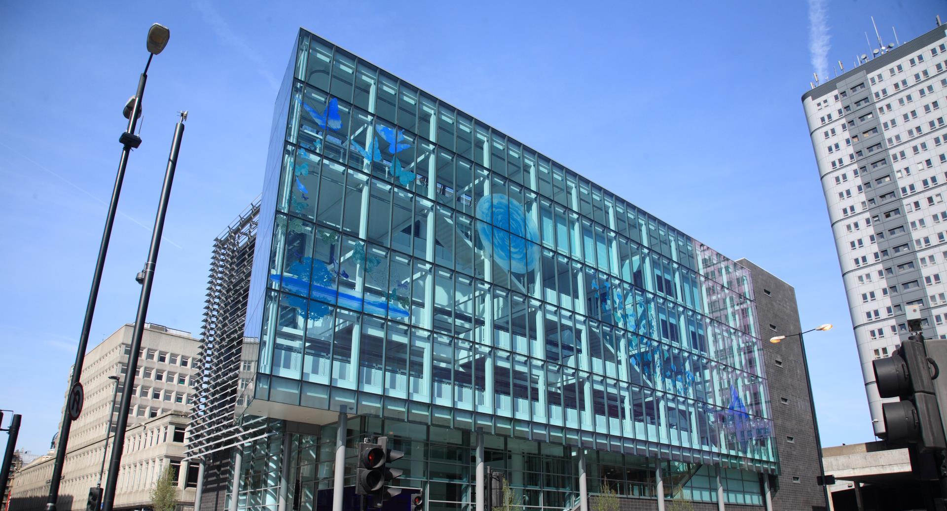 External view from junction of  John Dobson Street with New Bridge Street West