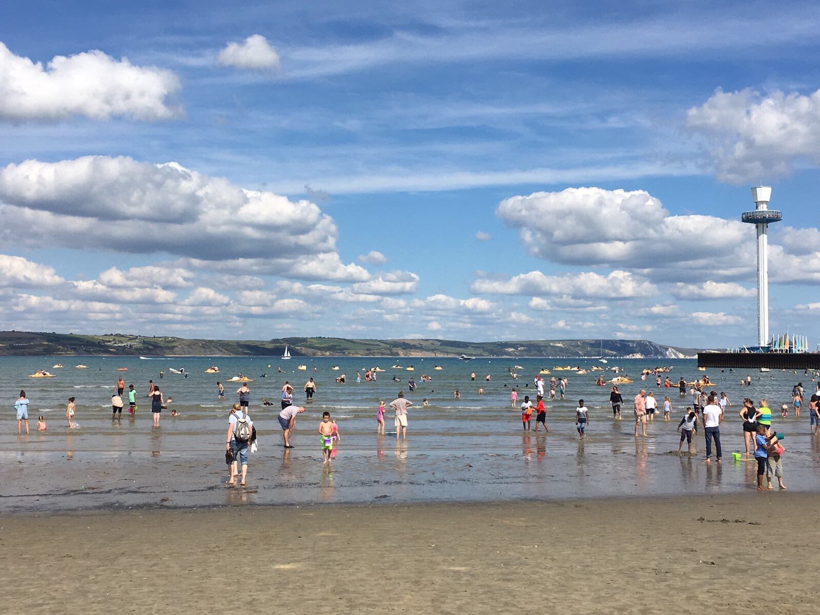 Summers day.  Jurassic Skyline in the background