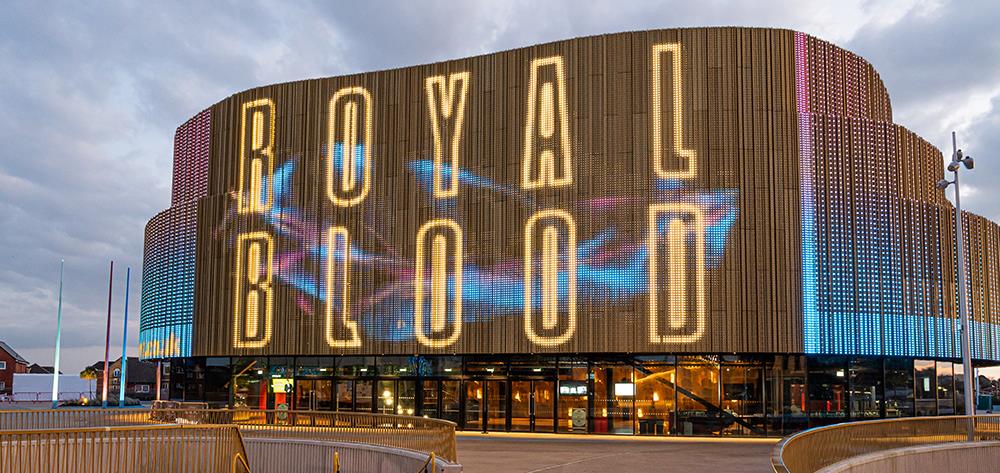 The main entrance of Swansea Arena