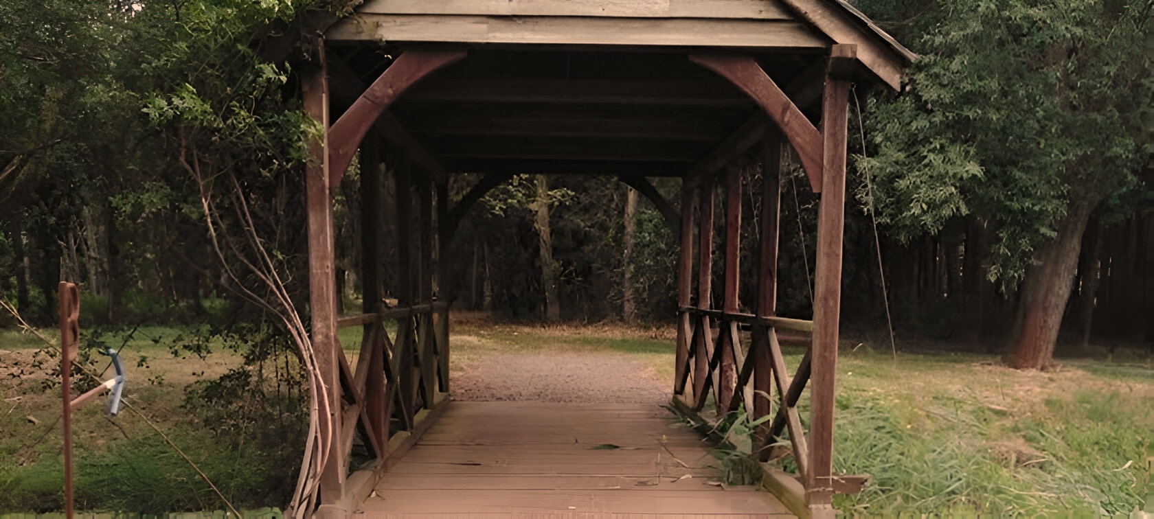 A bridge over the river.