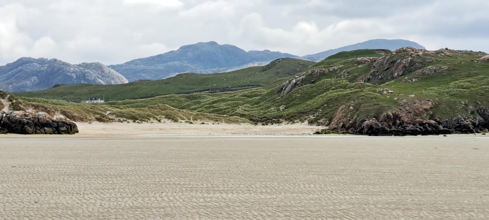 Photo of one side of the beach