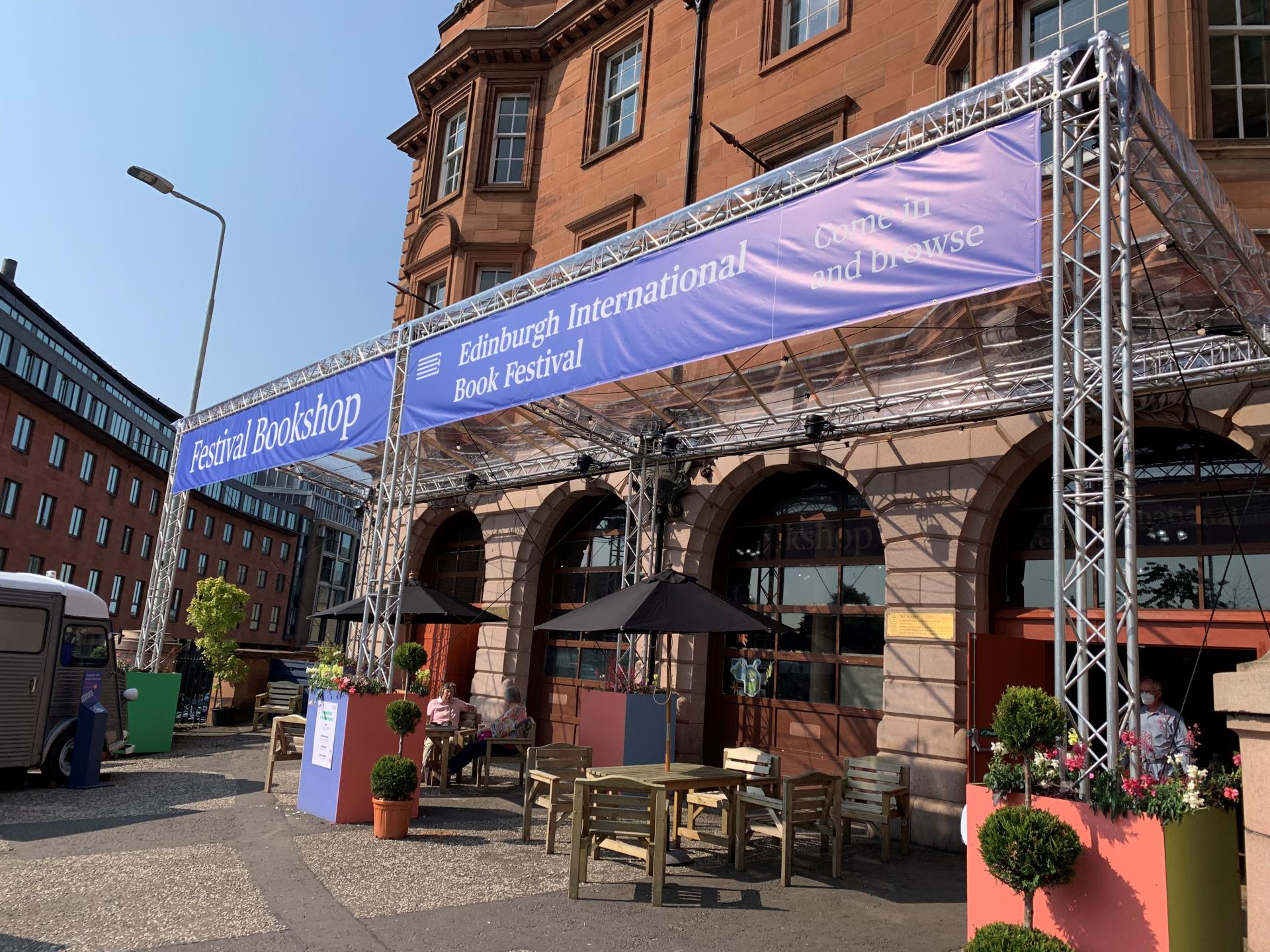 Exterior of the Edinburgh International Book Festival