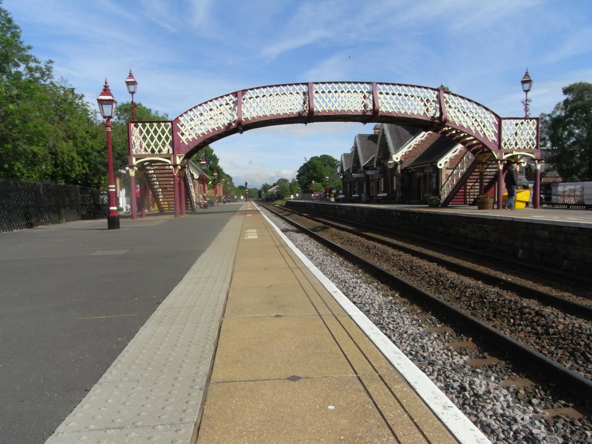 The iron bridge at Appleby station