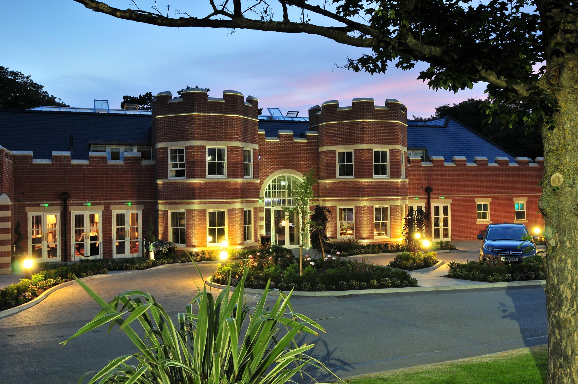 Keep hotel - showing designated parking bays