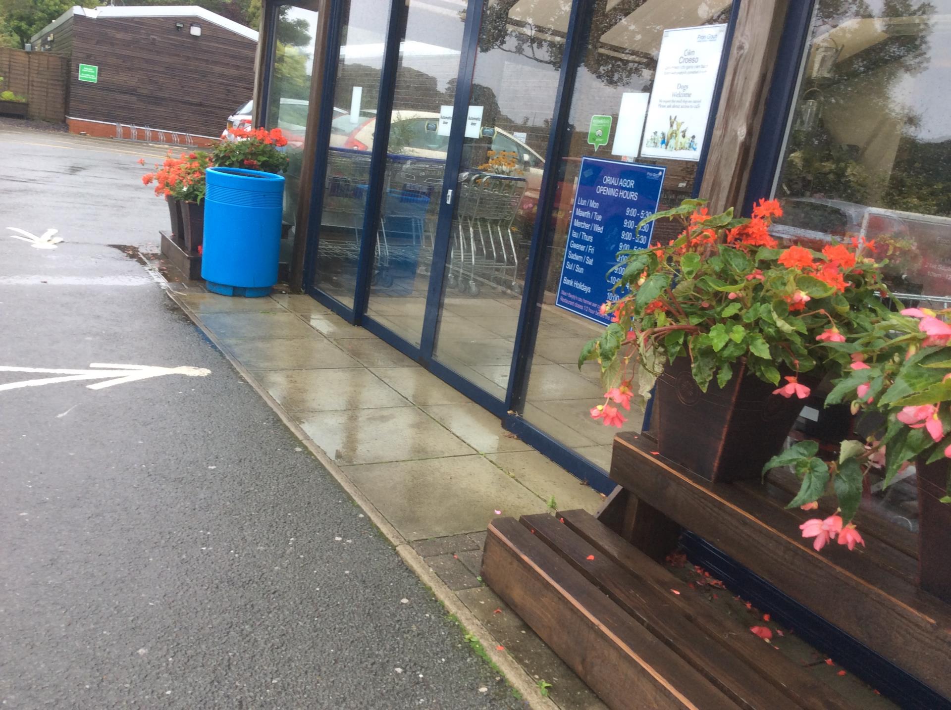 garden centre entrance