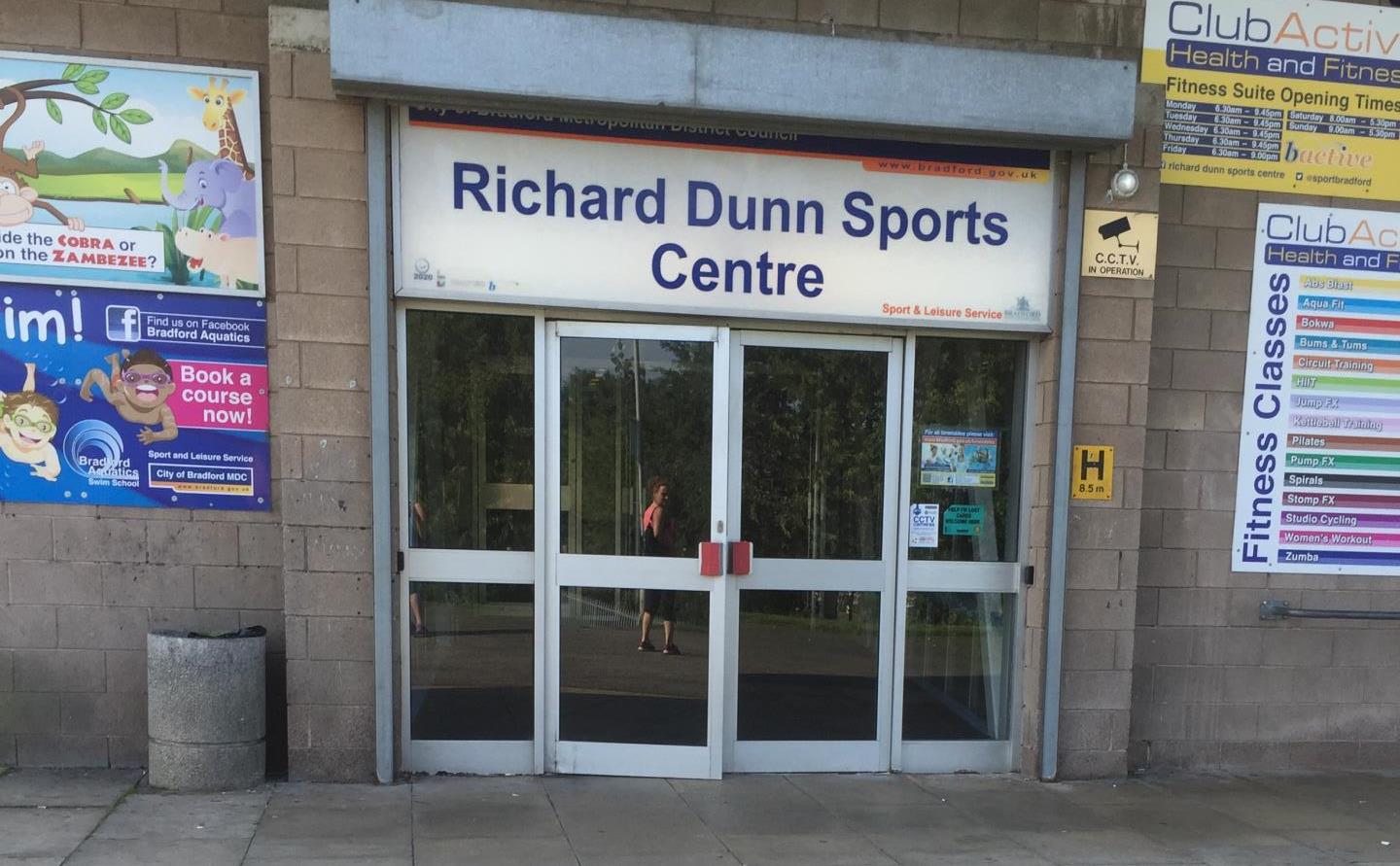 Richard Dunn Sports Centre Main Entrance. 