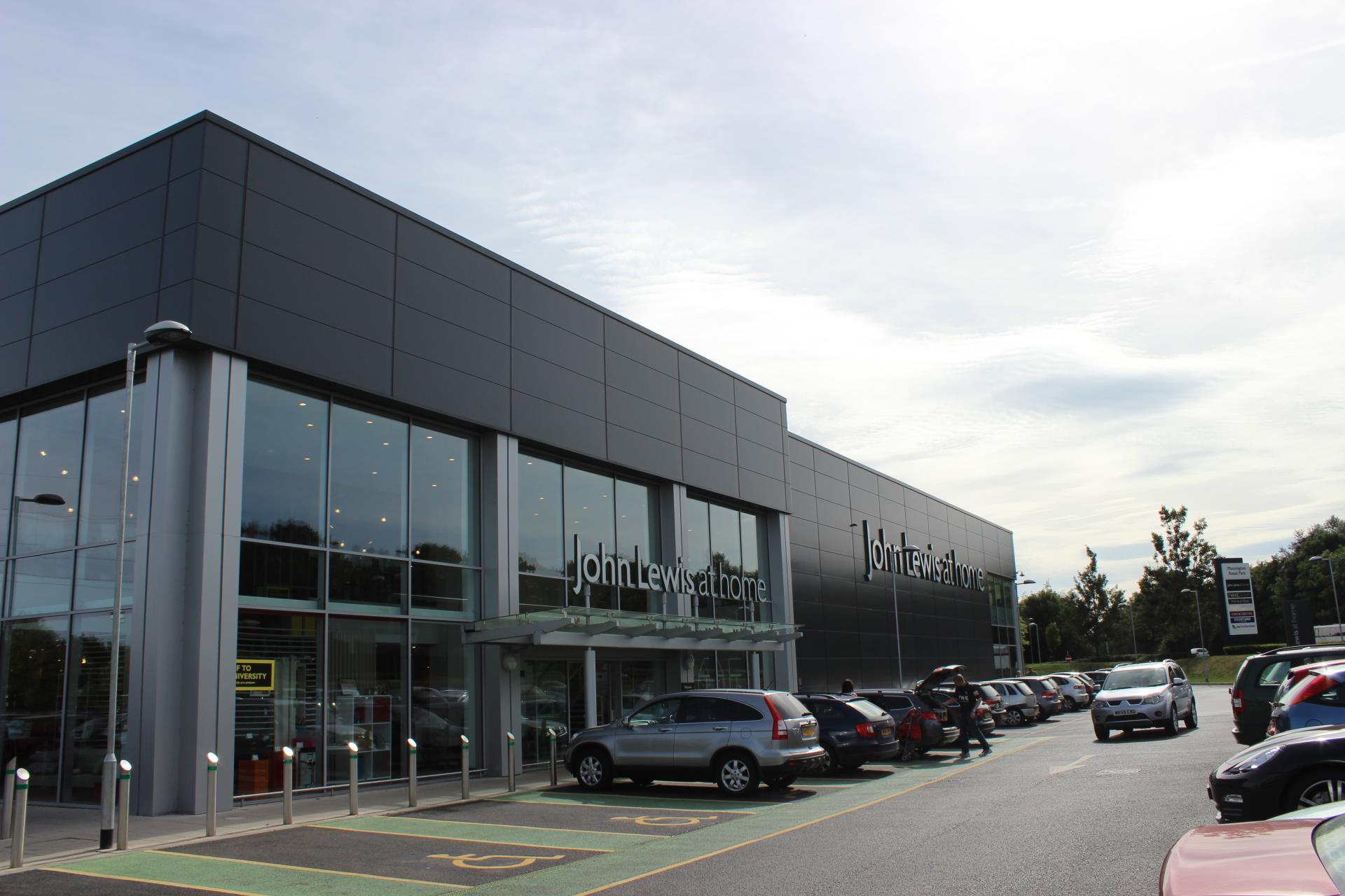 Entrance to John Lewis at home