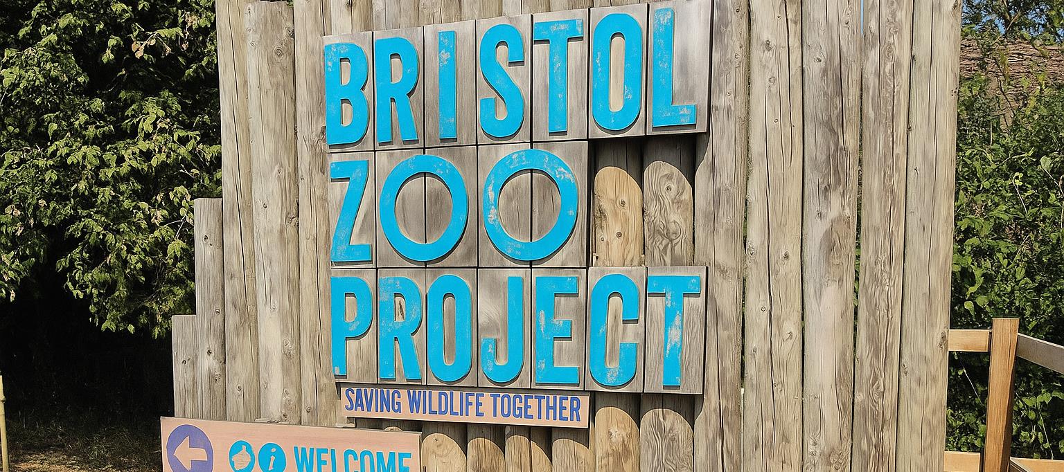 Image of the Bristol Zoo Project sign