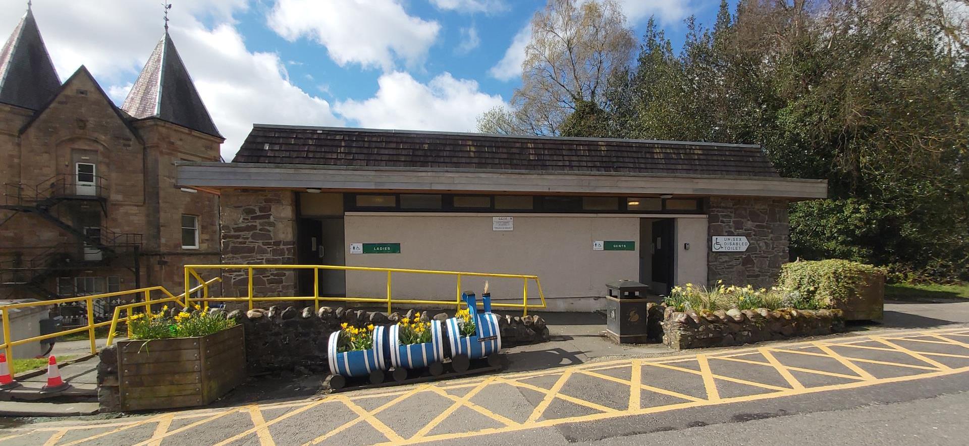 Image of a public toilet block