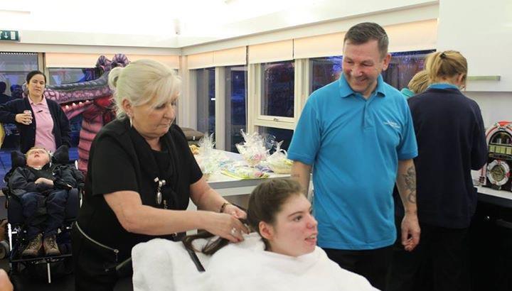 HH Hair Design visit St Oswald's Hospice