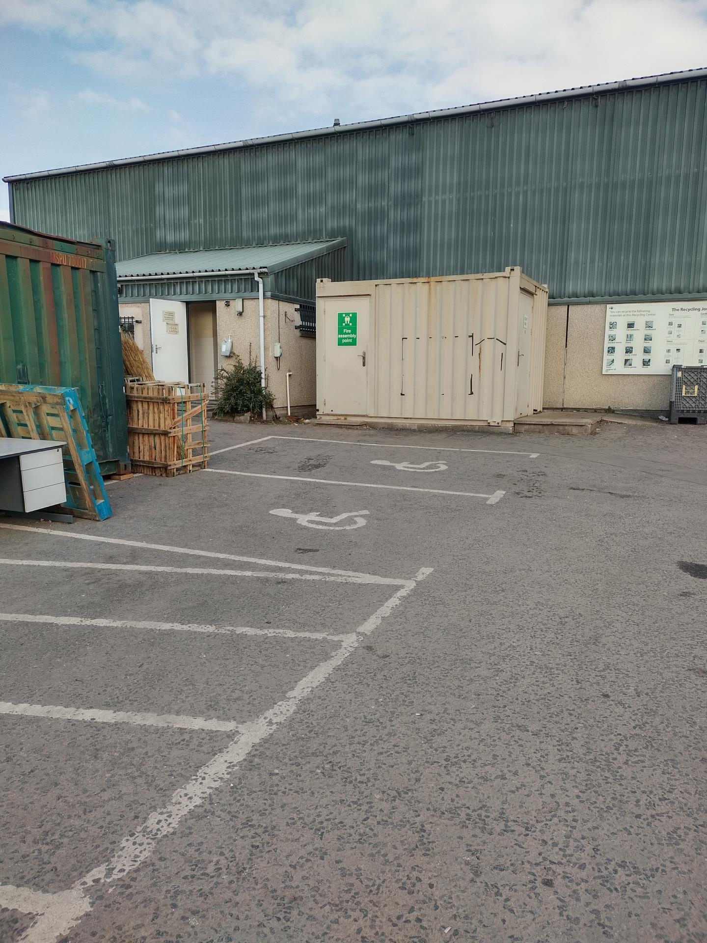 The pallets are not always there, they are awaiting delivery! If these spaces are full, please speak to staff and we'll help!