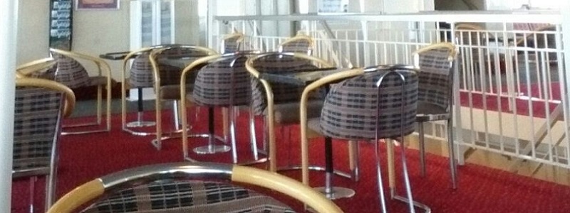 Ferry tables and chairs.