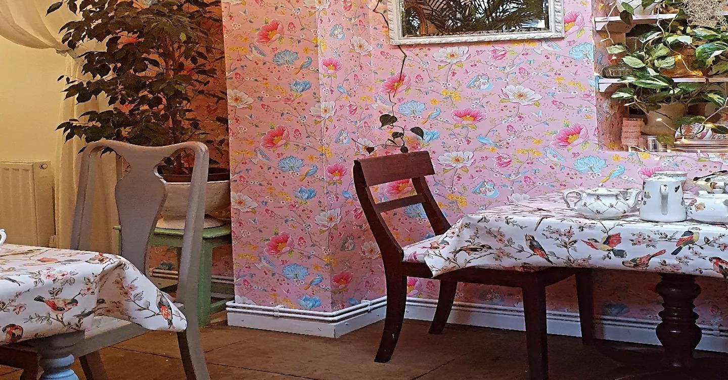 Image of the Poppy Rose Tea Room interior