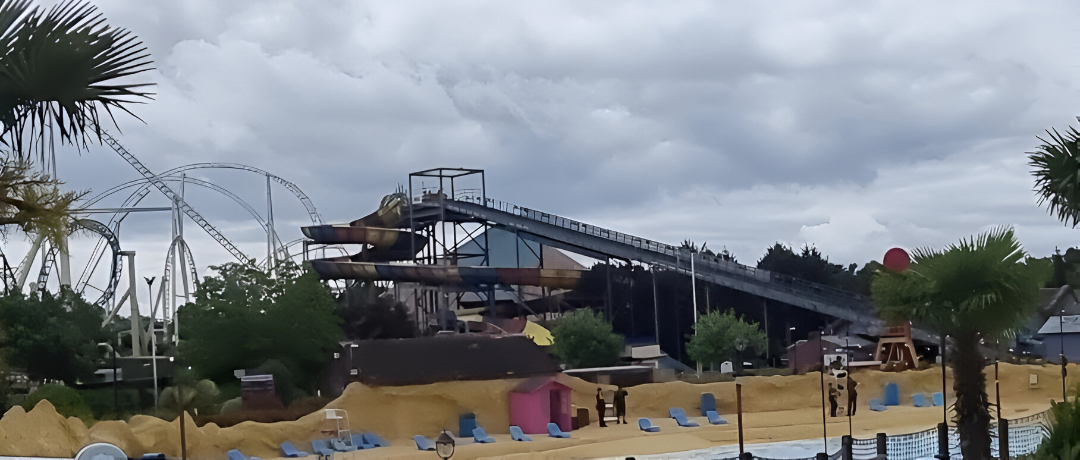 A view from outside the Doom at Thorpe Park