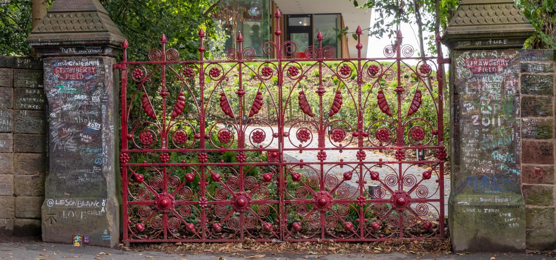 The iconic red gates