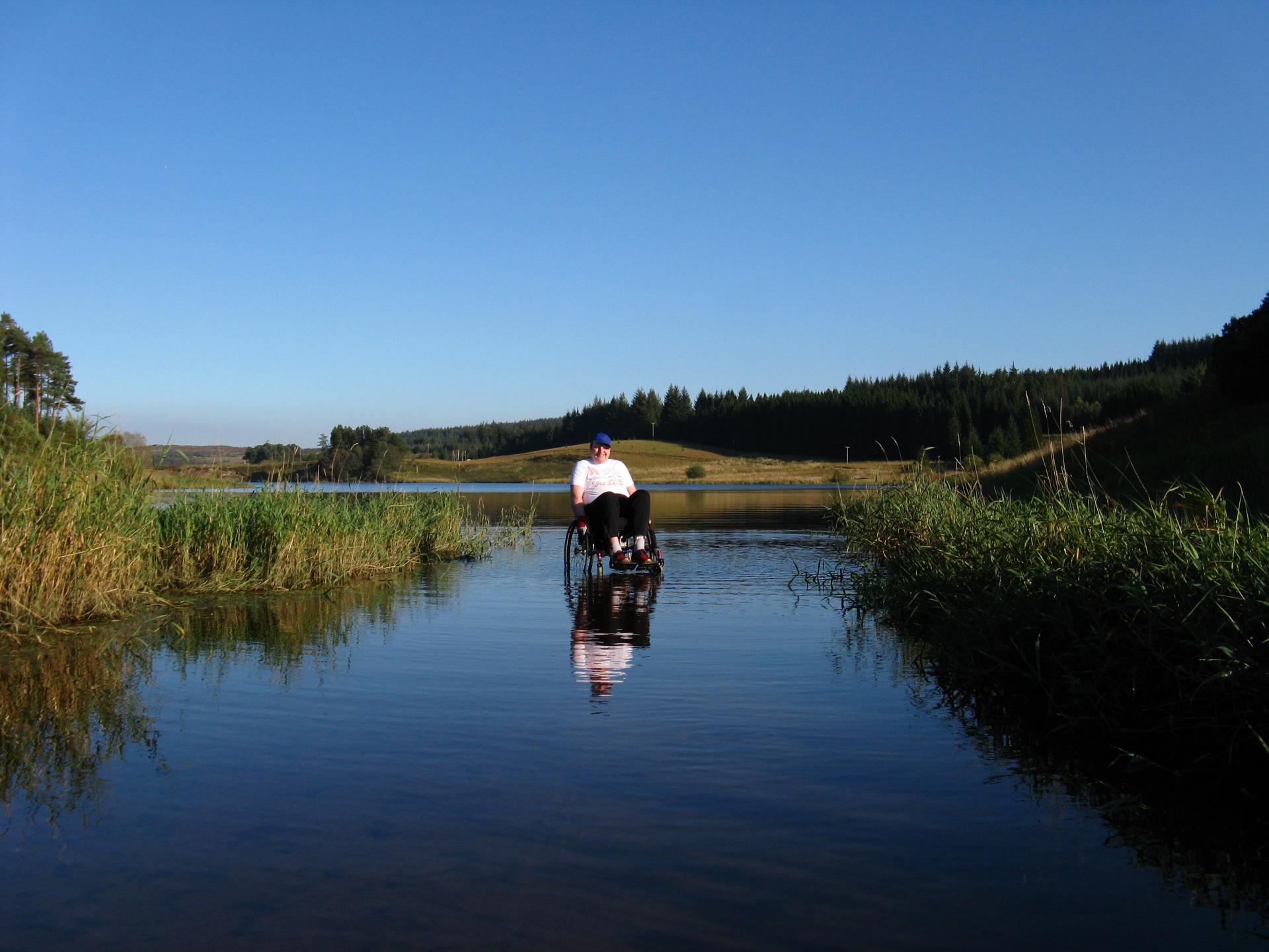 Wheelchair wading