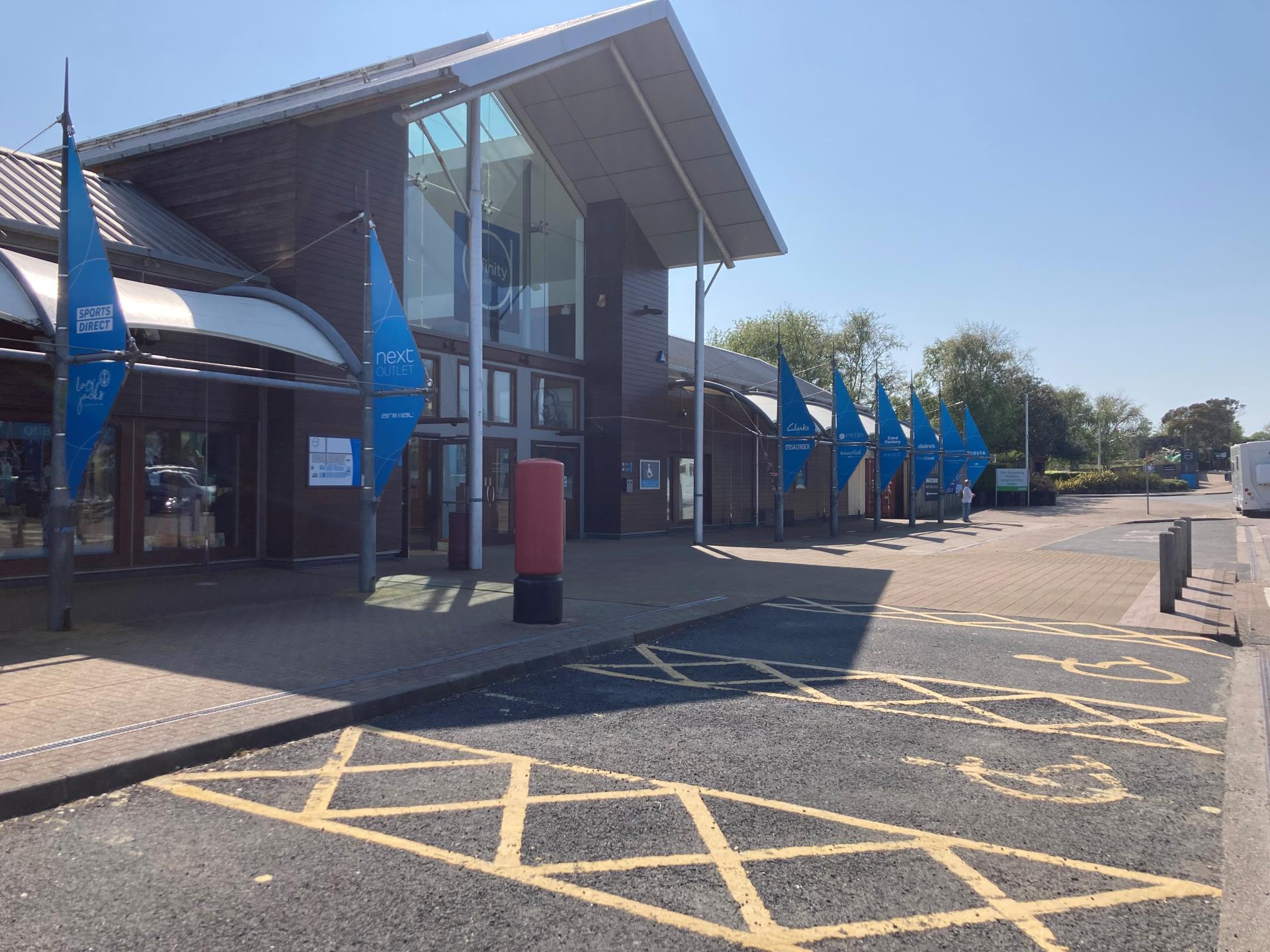 Dedicated disabled parking bays conveniently located close to our entrances.