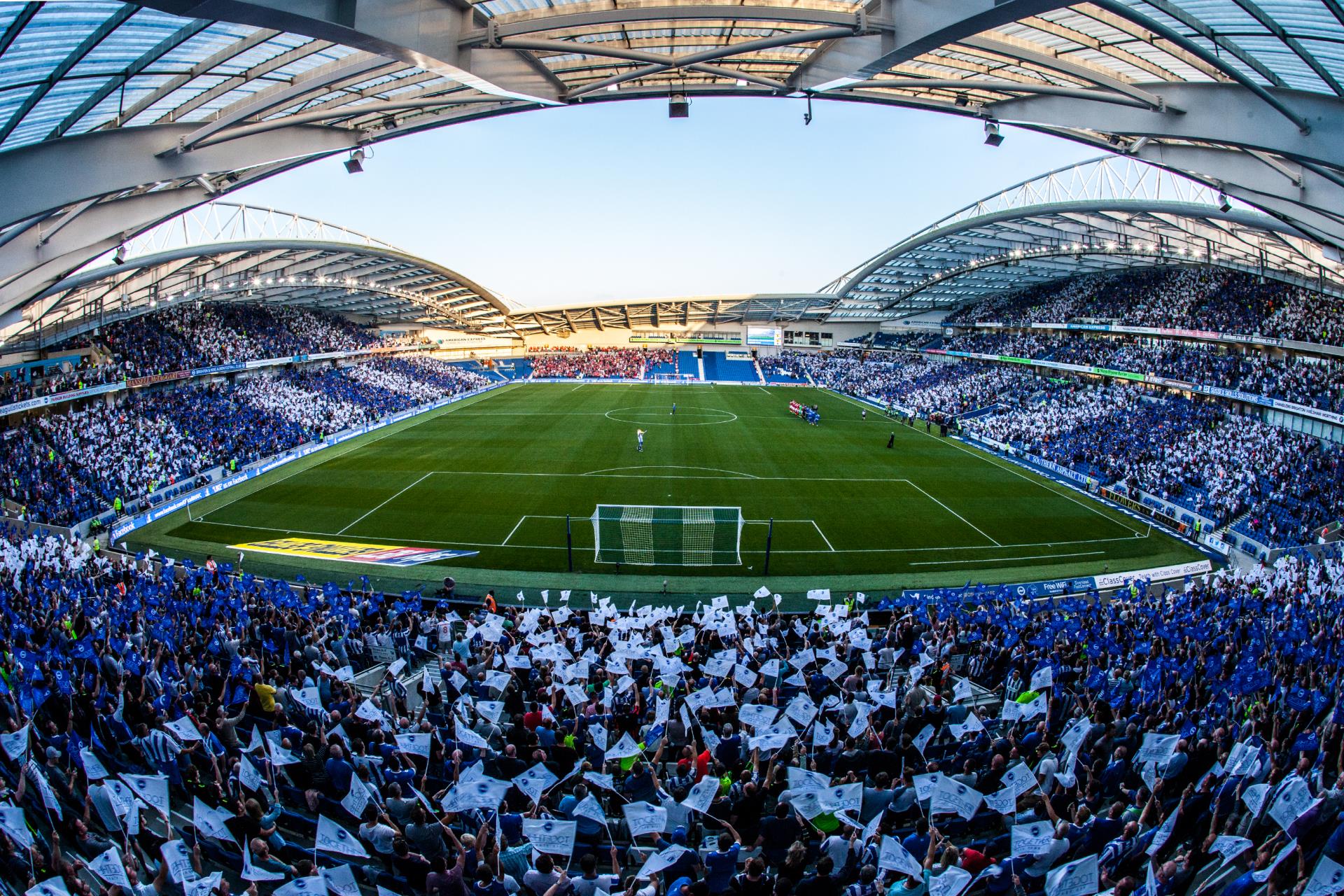 The American Express Community Stadium is the home of Brighton and Hove Alb...