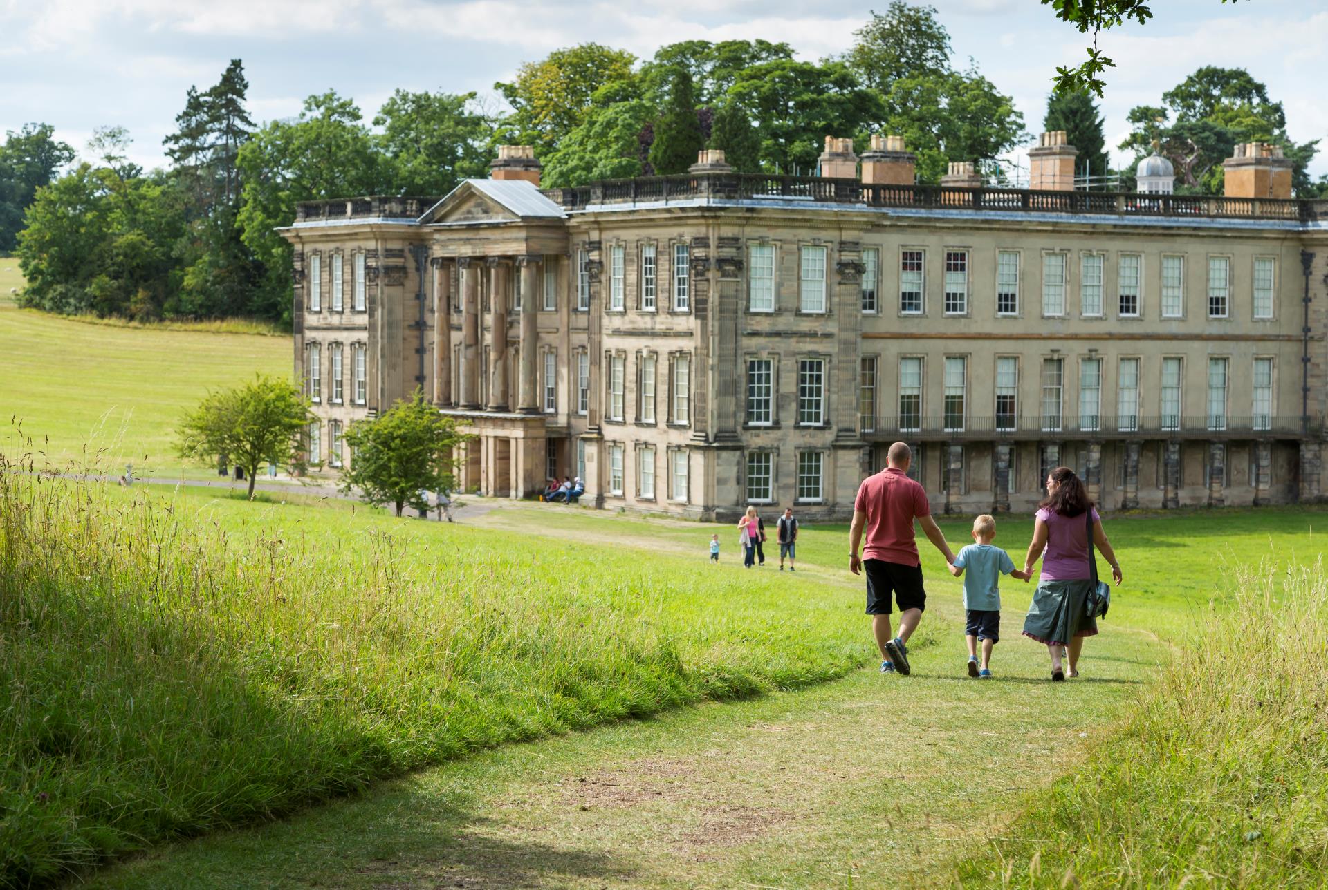 A walk through the Pleasure Grounds towards the House